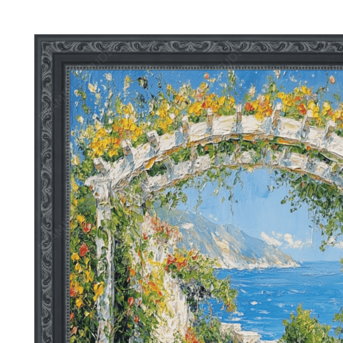 32x48 Frame Ornate Beaded Scoop Black Picture Frame Cris Cross