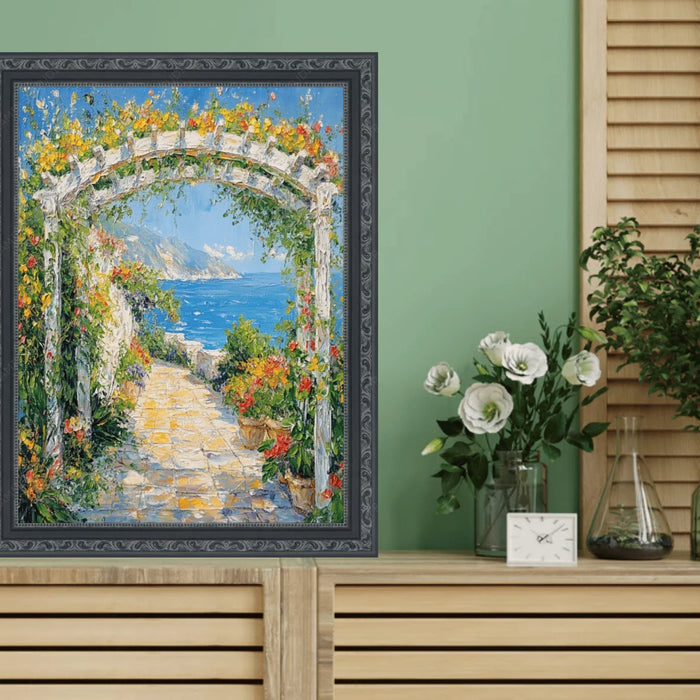11x15 Frame Ornate Beaded Scoop Black Picture Frame Cris Cross