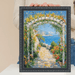 32x48 Frame Ornate Beaded Scoop Black Picture Frame Cris Cross