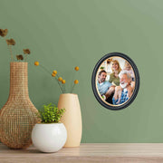 Traditional 8x10 Black Oval Picture Frame with Gold Vintage