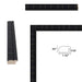 17x25 Frame Boho Black Bamboo Wood Picture Frame