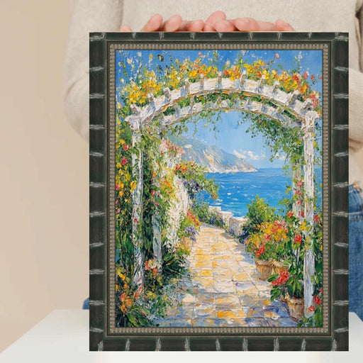 27x27 Frame Boho Black Bamboo Wood Picture Frame