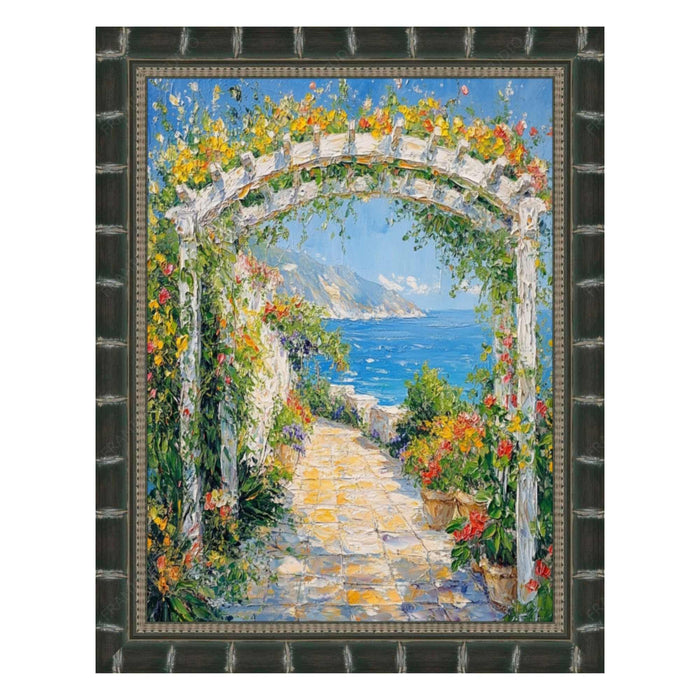 32x48 Frame Boho Black Bamboo Wood Picture Frame