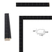32x48 Frame Boho Black Bamboo Wood Picture Frame