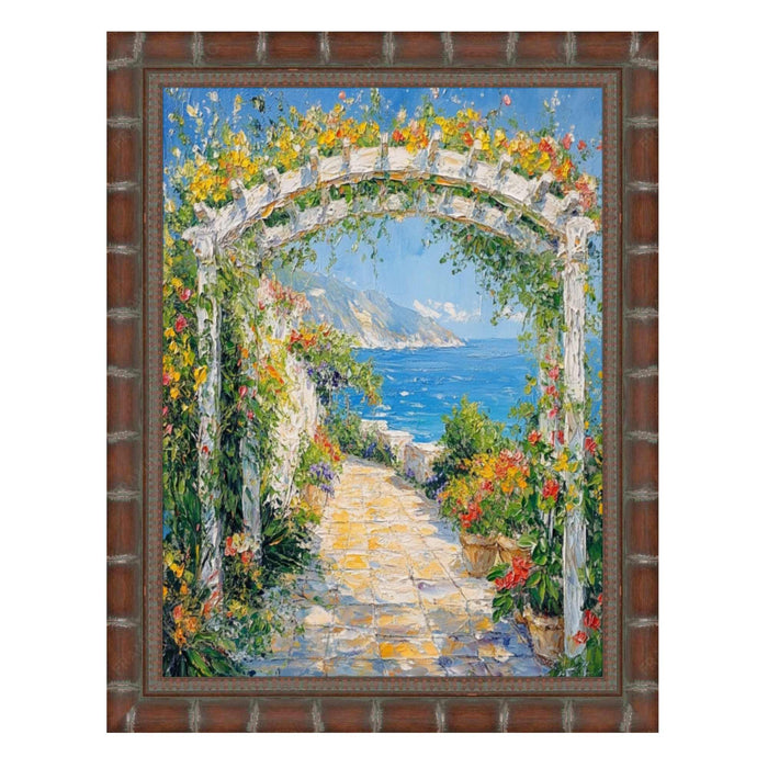 22x28 Frame Boho Dark Brown Bamboo Picture Frame