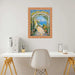 32x48 Frame Boho Gold Bamboo Wood Picture Frame