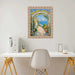 32x48 Frame Boho Silver Bamboo Wood Picture Frame