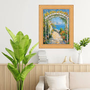 27x41 Frame Bright Gold Leaf Wave Picture Frame - Business Frame