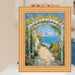 32x48 Frame Bright Gold Leaf Wave Picture Frame - Business Frame