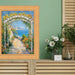 32x48 Frame Bright Gold Leaf Wave Picture Frame - Business Frame