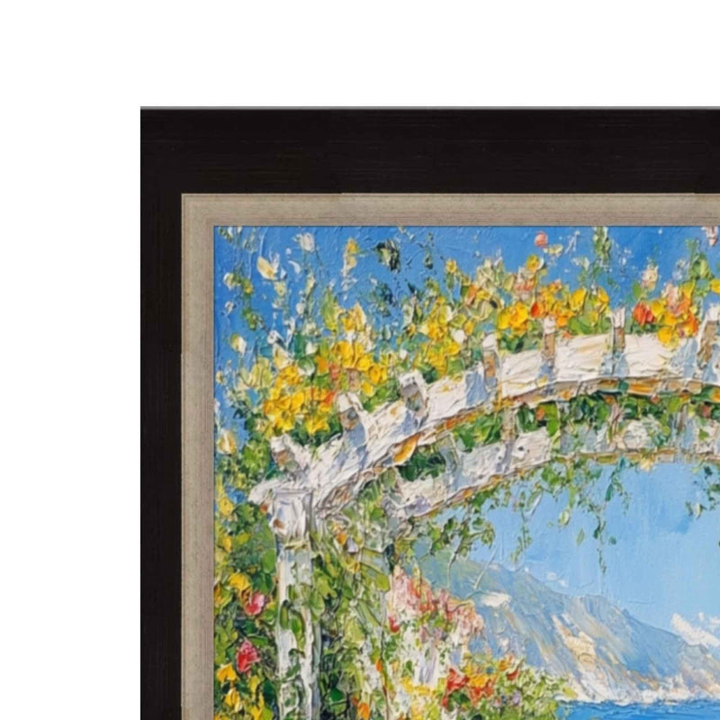 10x12 Frame Cafe Wood With Silver Lip Picture Frame