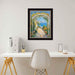 12x16 Frame Cafe Wood With Silver Lip Picture Frame