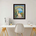 32x48 Frame Cafe Wood With Silver Lip Picture Frame