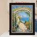 32x48 Frame Cafe Wood With Silver Lip Picture Frame