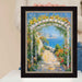 12x16 Frame Cafe Wood With Silver Lip Picture Frame
