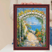 11x17 Frame Certificate Gloss Cherry Wood Gold Lip Picture Frame Diploma