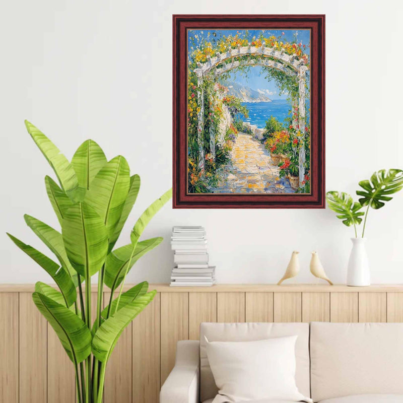 12x36 Frame Certificate Gloss Cherry Wood Gold Lip Picture Frame Diploma