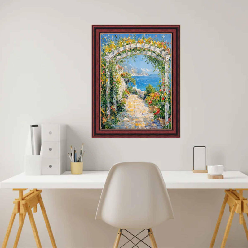 20x20 Frame Certificate Gloss Cherry Wood Gold Lip Picture Frame Diploma