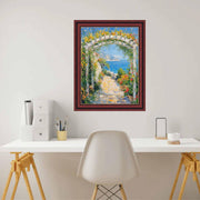 24x30 Frame Certificate Gloss Cherry Wood Gold Lip Picture Frame Diploma