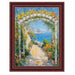 28x28 Frame Certificate Gloss Cherry Wood Gold Lip Picture Frame Diploma