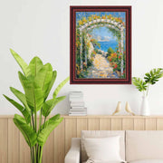 30x36 Frame Certificate Gloss Cherry Wood Gold Lip Picture Frame Diploma