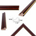 Certificate Gloss Cherry Wood Gold Lip Picture Frame 