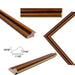 10x15 Frame Certificate Gloss Walnut Wood With Gold Lip Picture Frame