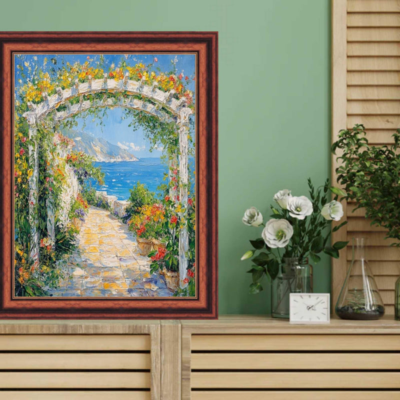 20x40 Frame Certificate Gloss Walnut Wood With Gold Lip Picture Frame