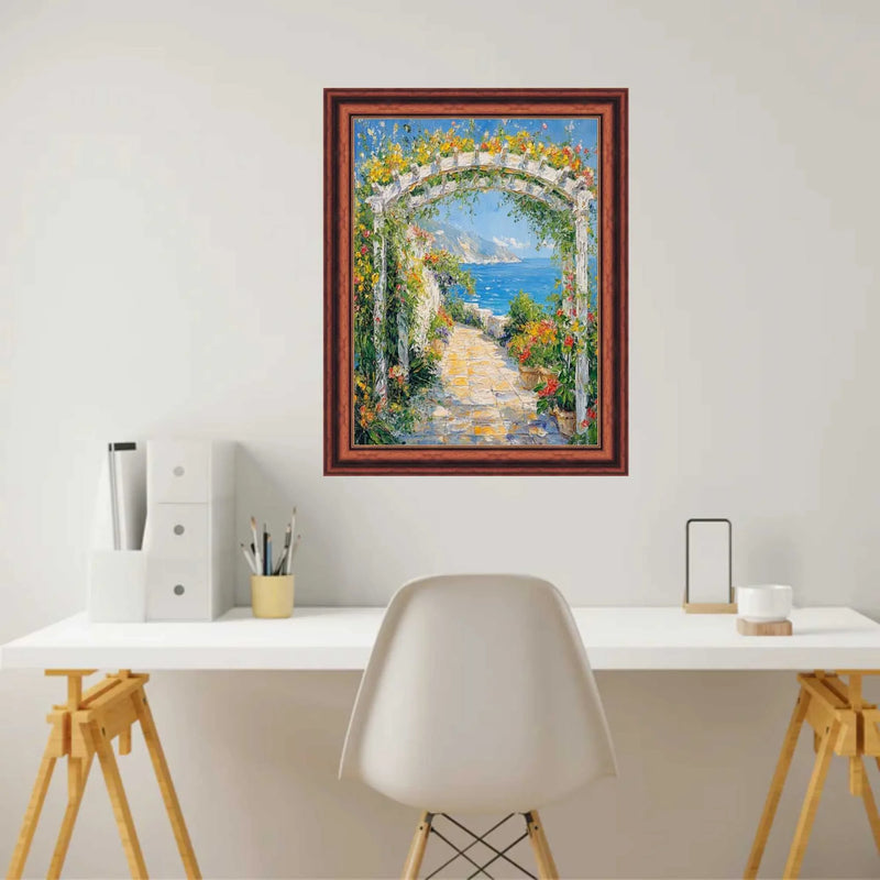 22x28 Frame Certificate Gloss Walnut Wood With Gold Lip Picture Frame