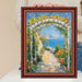 32x48 Frame Certificate Gloss Walnut Wood With Gold Lip Picture Frame