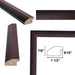 22x30 Frame Diploma Certificate Glossy Cherry Wood Picture Frame