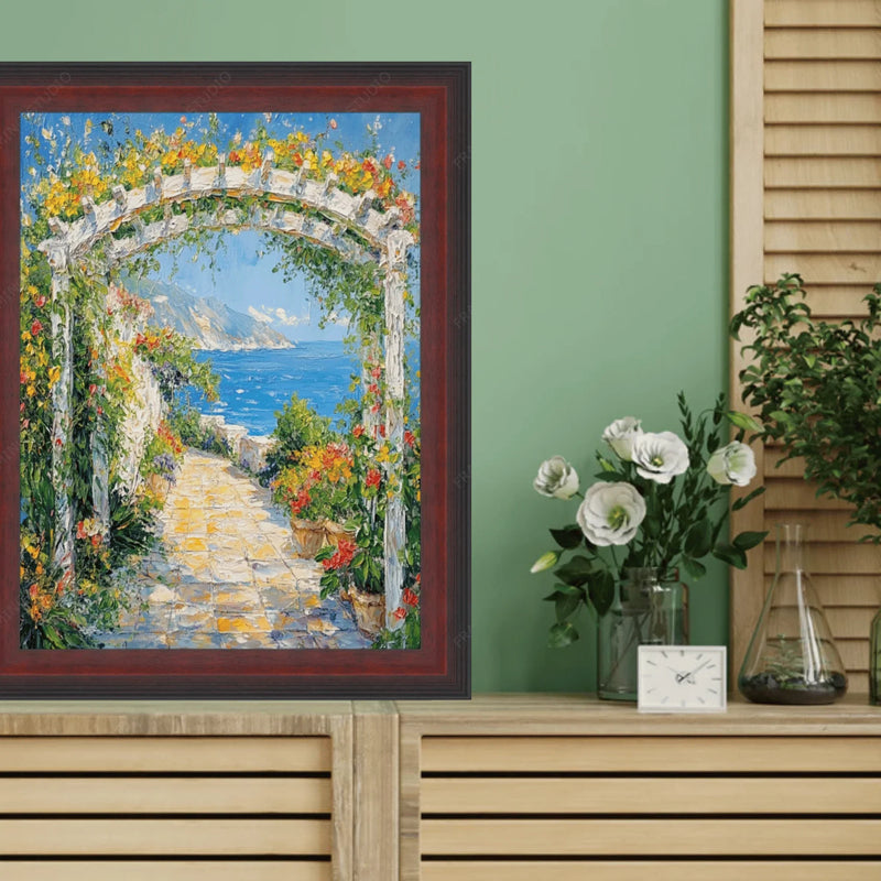 30x40 Frame Diploma Certificate Glossy Cherry Wood Picture Frame