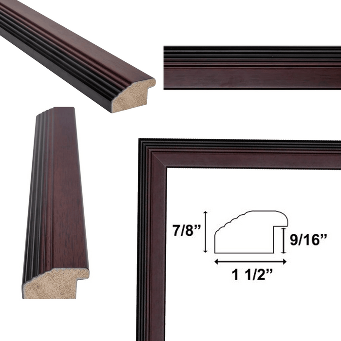 32x48 Frame Diploma Certificate Glossy Cherry Wood Picture Frame