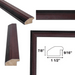 40x60 Frame Diploma Certificate Glossy Cherry Wood Picture Frame