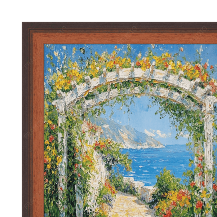 30x30 Frame Certificate Glossy Walnut Wood Picture Frame