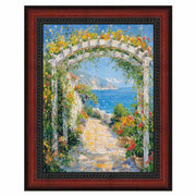 27x41 Frame Certificate Mahogany With Rope Picture Frame