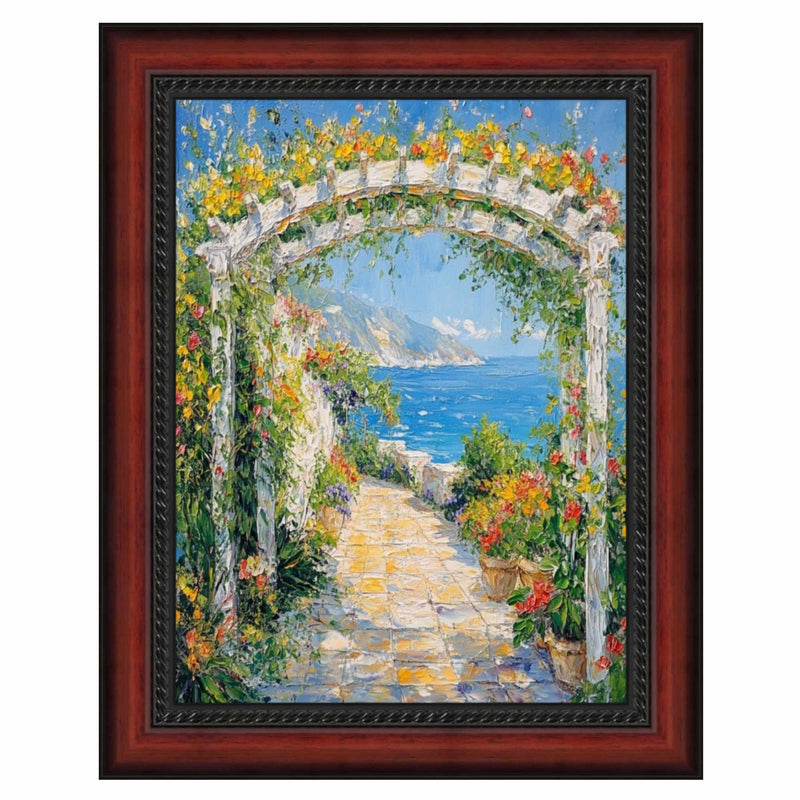 40x50 Frame Certificate Mahogany With Rope Picture Frame