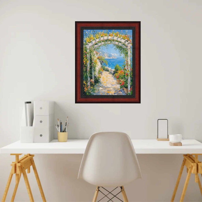 32x48 Frame Certificate Mahogany With Rope Picture Frame