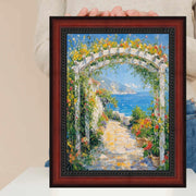 30x36 Frame Certificate Mahogany With Rope Picture Frame