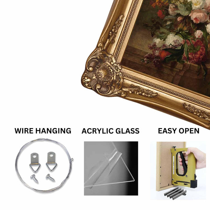 Classic Vintage 16x20 Ornate Antique Gold Picture Frame 4 inch wide 16 x 20 poster frame