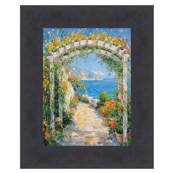 32x48 Frame Contemporary Cappuccino Cafe Wood Picture Frame