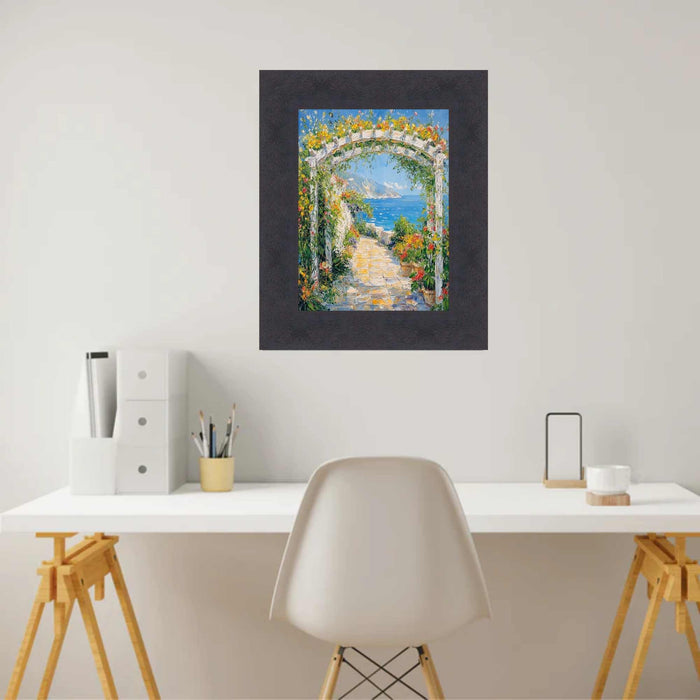 32x48 Frame Contemporary Cappuccino Cafe Wood Picture Frame