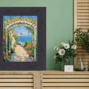 32x48 Frame Contemporary Cappuccino Cafe Wood Picture Frame