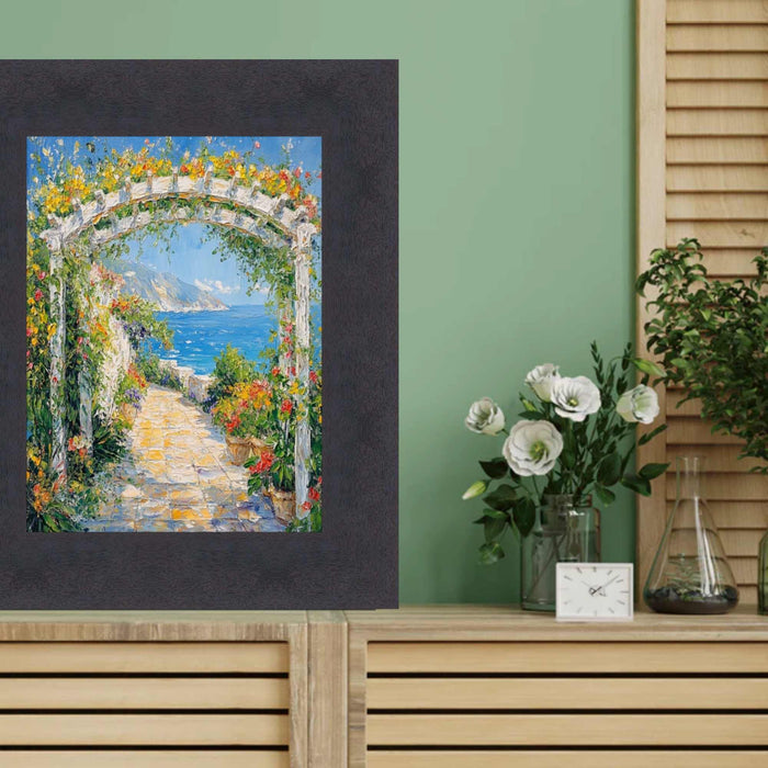 32x48 Frame Contemporary Cappuccino Cafe Wood Picture Frame