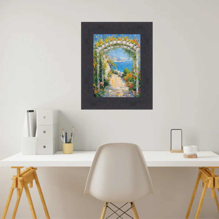 Contemporary Cappuccino Cafe Wood Picture Frame 