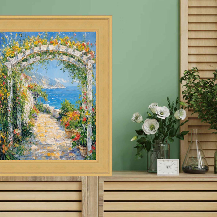 32x48 Frame Contemporary Gold Leaf Flat Picture Frame