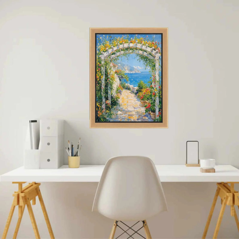 9x12 Frame Contemporary Gold With Black Picture Frame