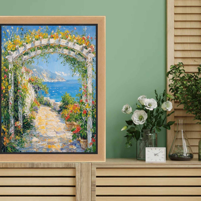 32x48 Frame Contemporary Gold With Black Picture Frame