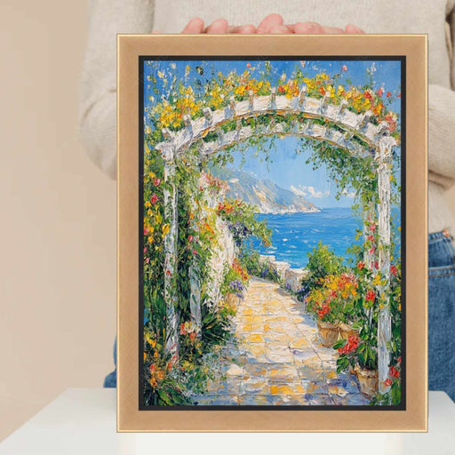 32x48 Frame Contemporary Gold With Black Picture Frame