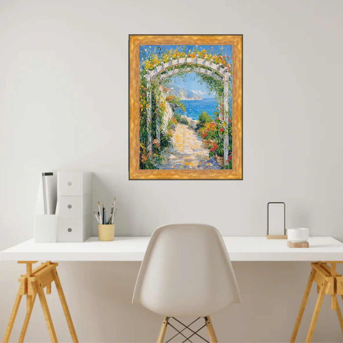10x15 Frame Contemporary Modern Slope Gold Metal Picture Frame 